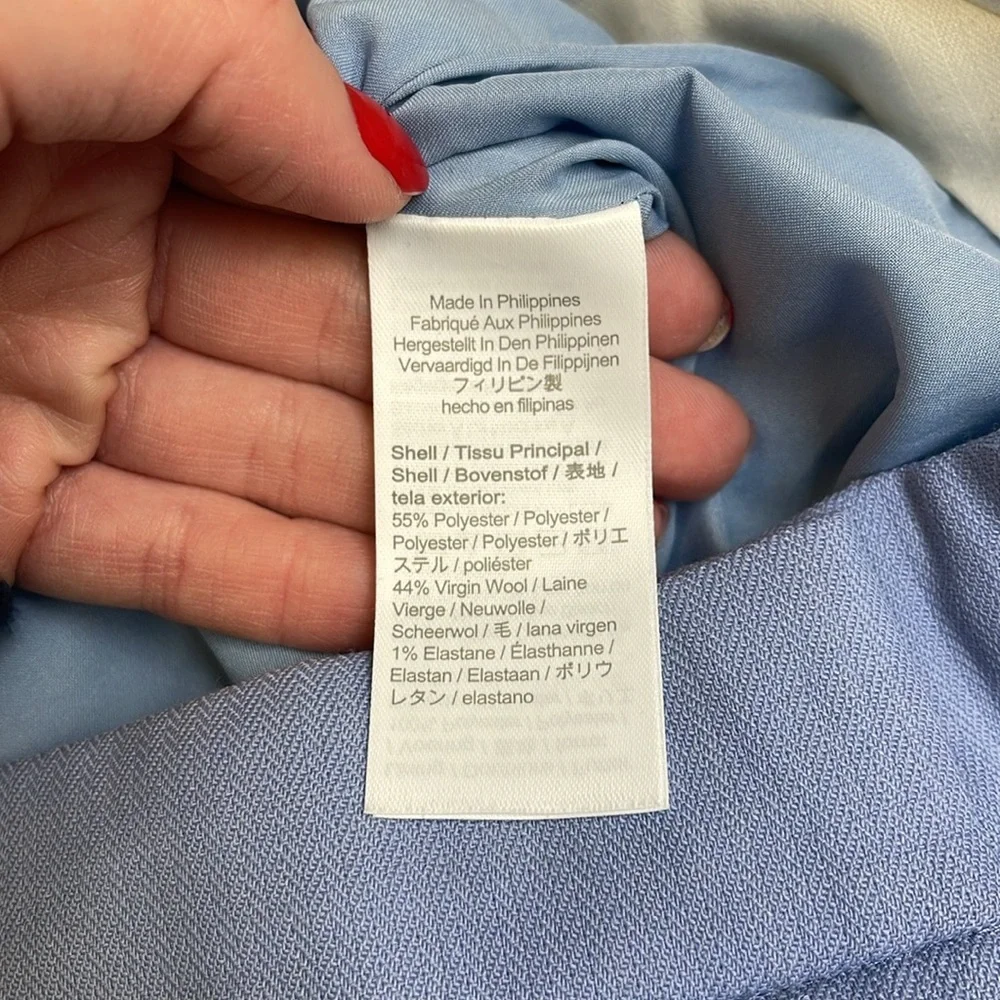 J. Crew Blue Straight Leg Trousers - Picture 5 of 5